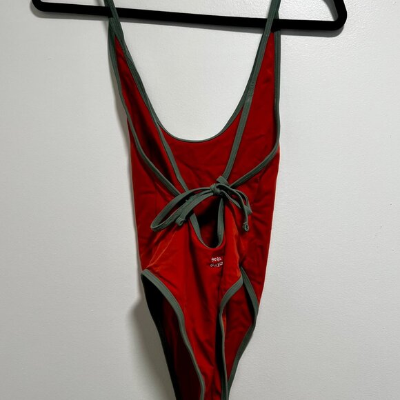 Soso Swim Round Neck Swimsuit (Tangerine) - Picture 9 of 9